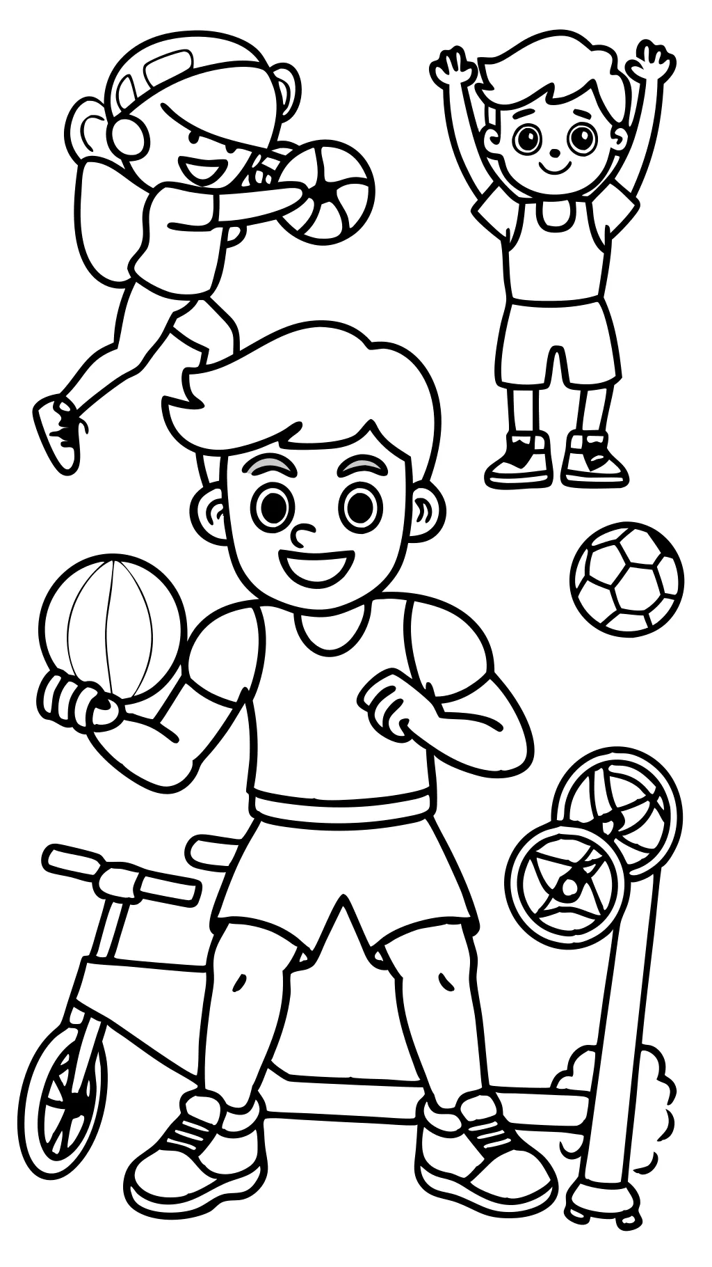 exercise coloring pages